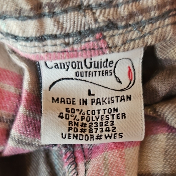 Plaid Lounge Pants in Pink and Gray - Picture 3 of 4